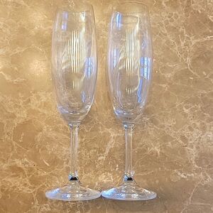 Elegant Clear Champagne Flutes